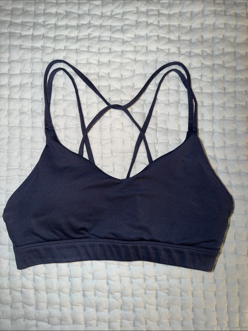 Old Navy Navy Blue Strappy Low-Impact Sports Bra